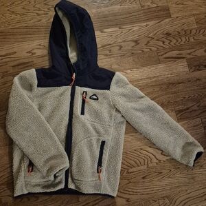 Penfield Womens Sherpa Jacket - Cream and Navy (Small)